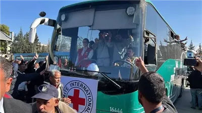 وصول الأسرى الفلسطينيين المبعدين إلى معبر رفح