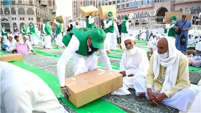 شؤون الحرمين: تقديم 5.6 مليون وجبة إفطار للزائرين خلال شهر رمضان المبارك