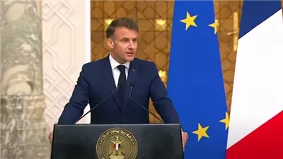 ماكرون: ندعّم الخطة العربية لإعادة إعمار قطاع غزة ونتفق مع مصر