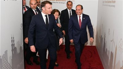 الرئيس السيسي ونظيره الفرنسي يزوران مصابي غزة بمستشفى العريش