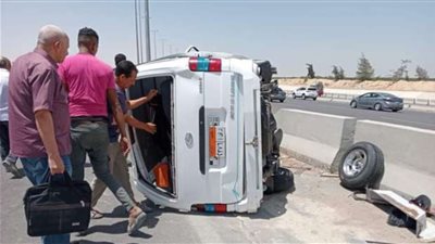 بالأسماء.. السرعة الجنونية وراء إصابة 10 مواطنين في المنيا