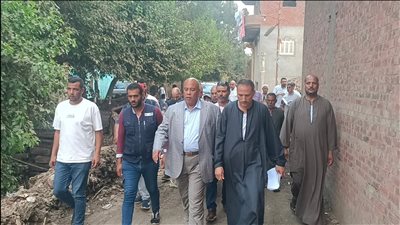 المحافظ يتابع مصابي الحادث.. ورئيس الغرفة يقدم التعازي من قلب القرية