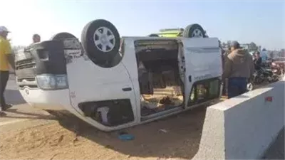 حادث مروع بالطريق الزراعي يصيب 11 شخصا بالبحيرة