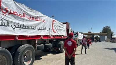 مصر تواصل الإغاثة.. الهلال الأحمر يسير القافلة العاشرة لدعم غزة إنسانيا وطبيا