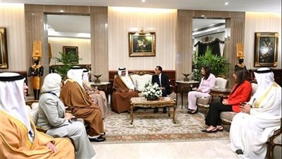 بيان مشترك بين مصر والبحرين بمناسبة زيارة ولي العهد لمصر