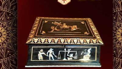 متحف ركن فاروق يعرض علبة حلويات ملكية نادرة 