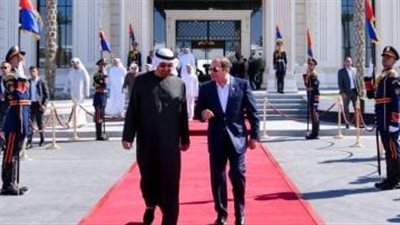 السيسى والرئيس الإماراتى يرحبان بمبادرة ترامب لإنهاء حرب غزة