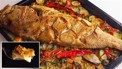 سمك شهي بحشو «الشعرية المغربية» المميزة