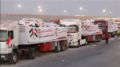 شاحنات مساعدات مصرية تغادر رفح دون تفريغ شحناتها