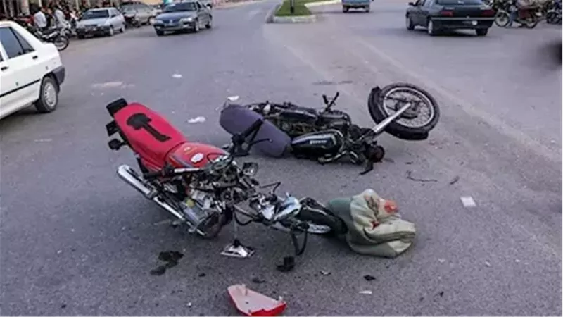 حادث تصادم موتوسيكلين