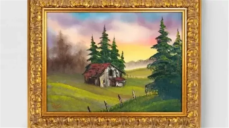 لوحة الفنان بوب روس