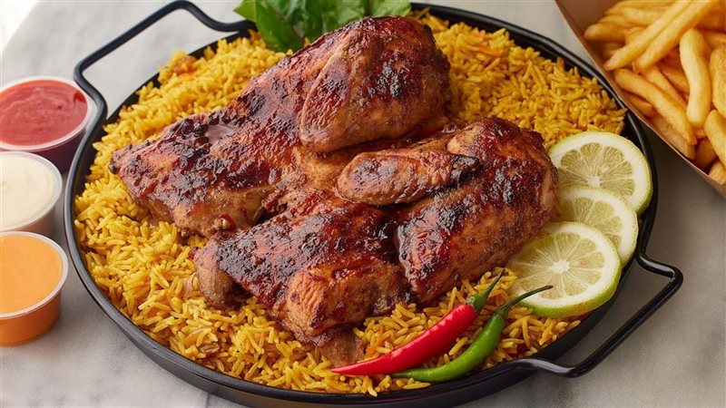 الدجاج المسحب على الفحم